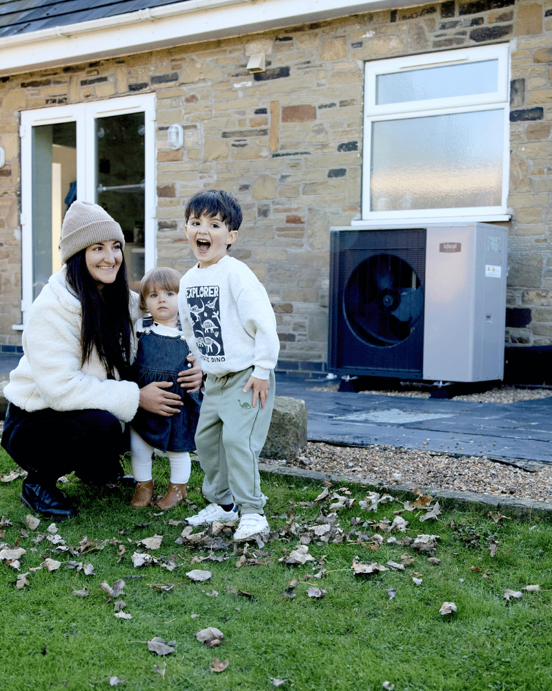 _Heat Pump Happy Logic Air Heat Pump Installed Outside Property